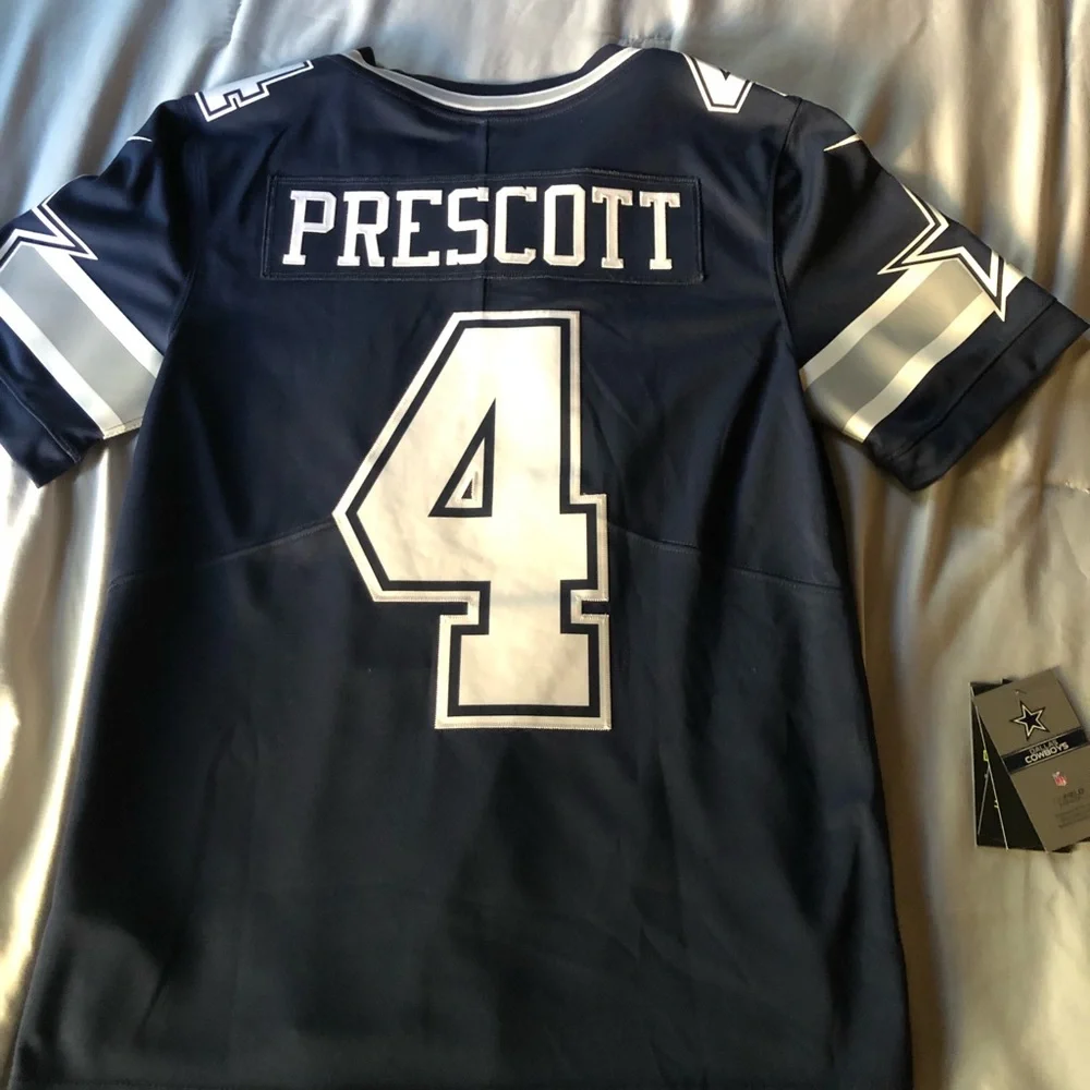 NWT Official NFL Dallas Cowboys Jersey (Dak Prescott) Size S - Picture 2 of 6